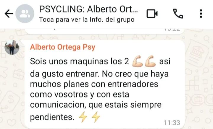 Captura del mensaje de Alberto Ortega