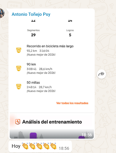 Captura del mensaje de Antonio Toñejo