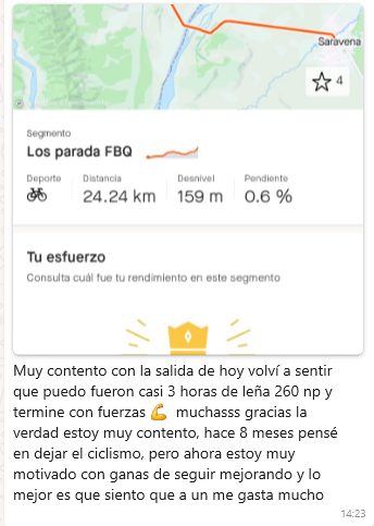 Captura del mensaje de Diego 22