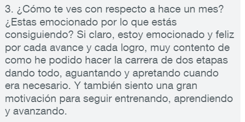 Captura del mensaje de Luciano