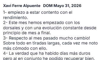 Captura del mensaje de Xavi Ferré 2